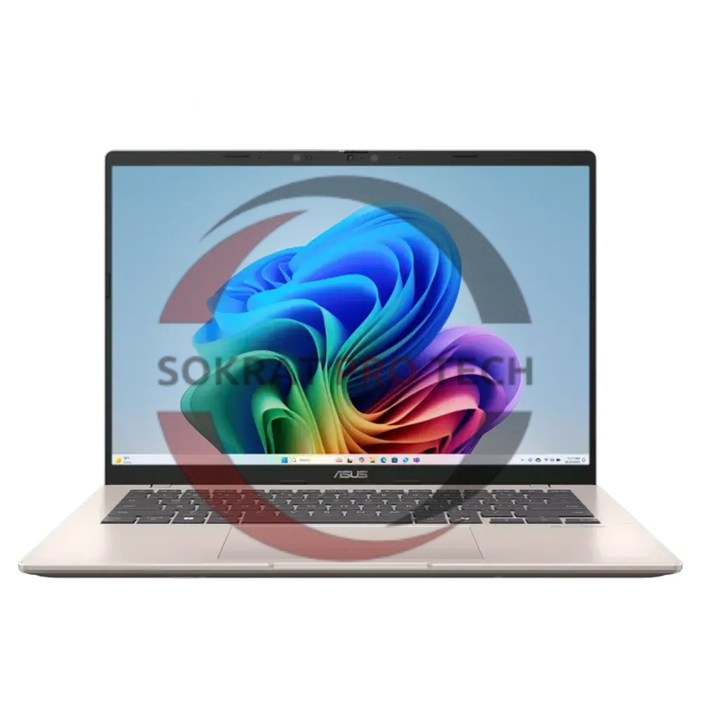 Asus Vivobook 14 X1407QA-LY045W Snapdragon X X1 26 100 512GB SSD 16GB Ram Qualcomm Adreno GPU 14''Inch WUXGA Win.11 - Platinum Gold