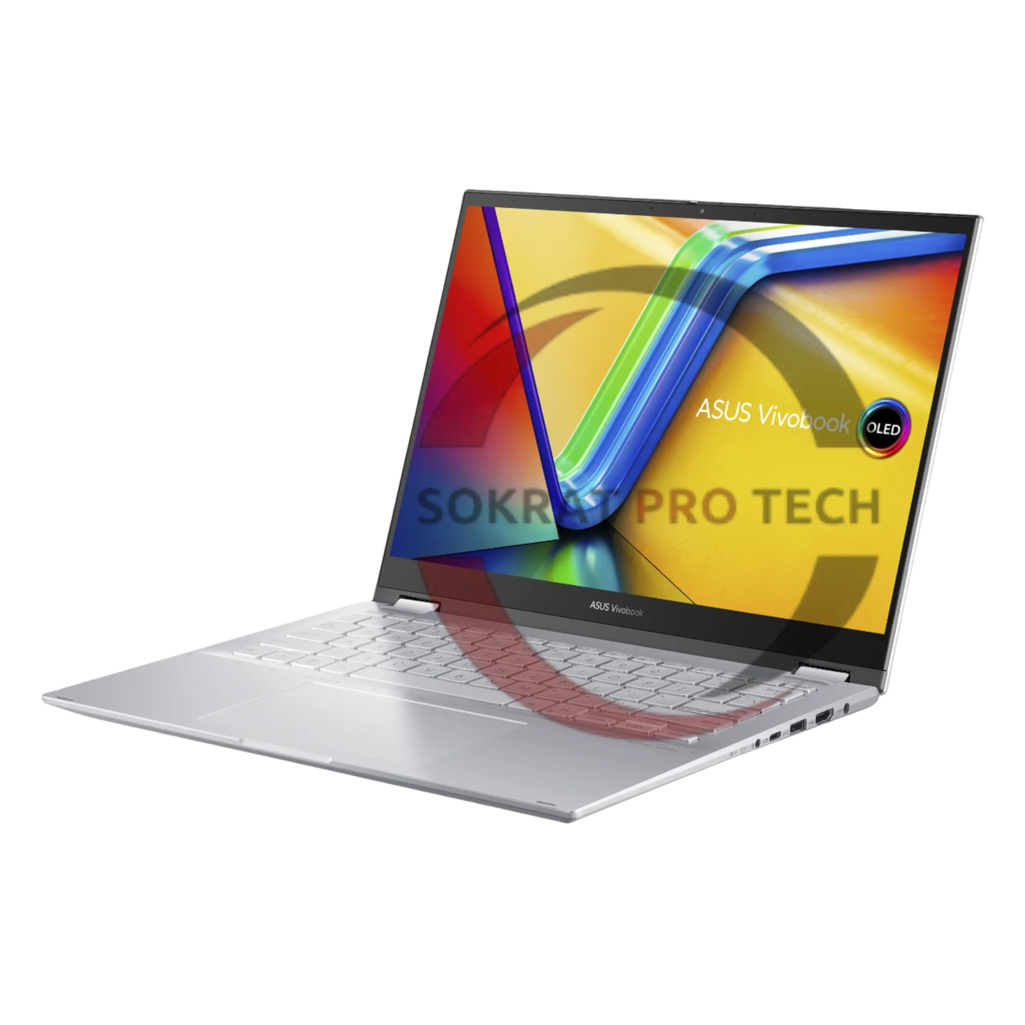 Asus Vivobook S14 Flip TP3402VA-LZ065W Intel Core i5-13420H 512GB SSD 16GB Ram Intel UHD Graphics 14'' Inch WUXGA Touch Win.11 - Silver