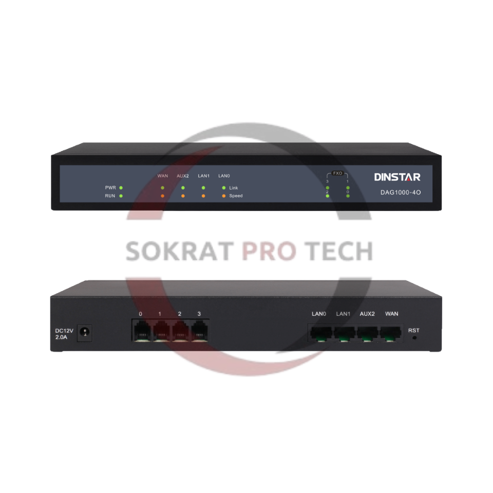 Dinstar DAG1000-40 4 * FXO Analog VoIP Phones