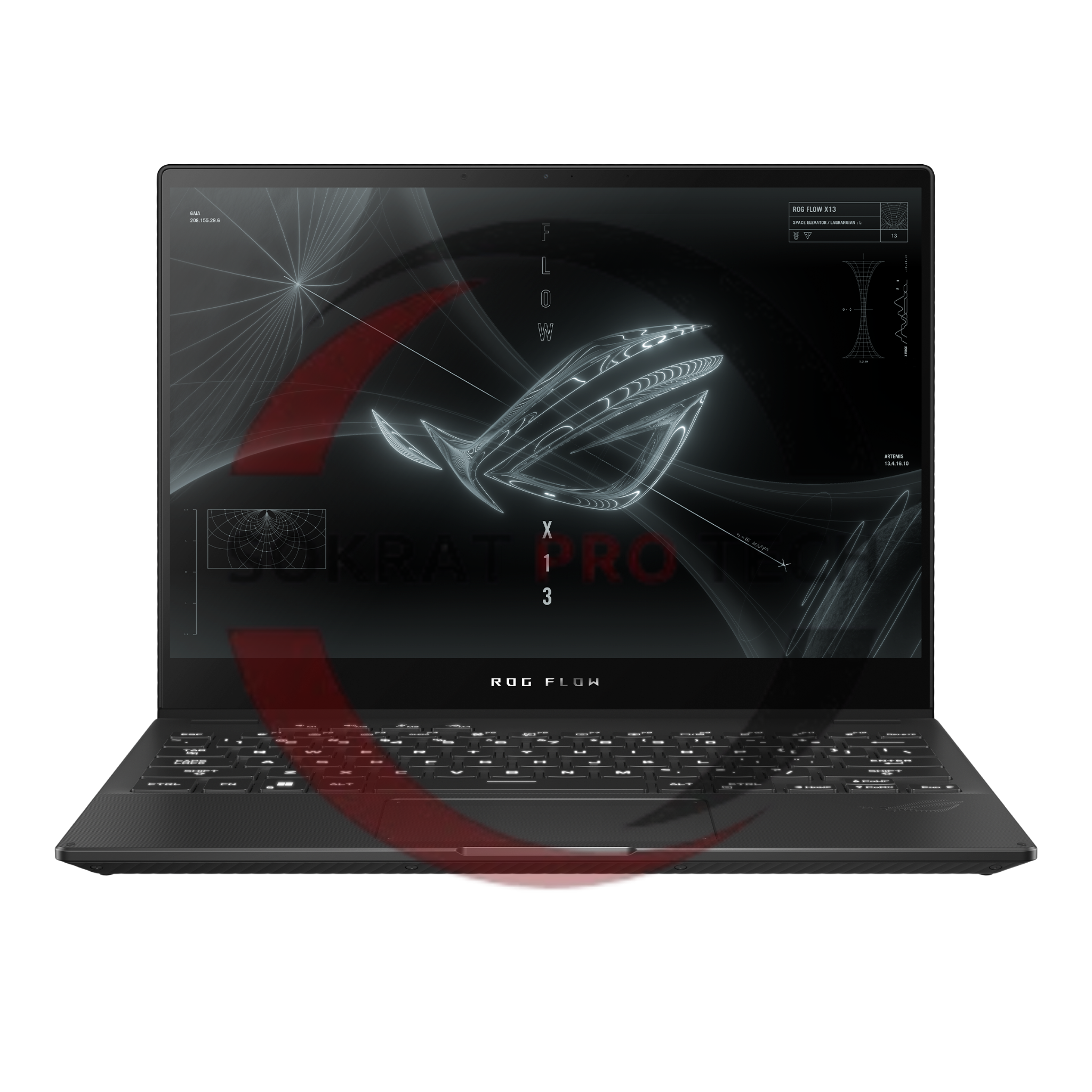 ASUS ROG Flow X13 GV301RA-LI064W Gaming Laptop AMD Ryzen 7-6800H 512GB SSD 16GB Ram AMD Radeon Graphics 13.4'' Inch UHD Win.11 - Black