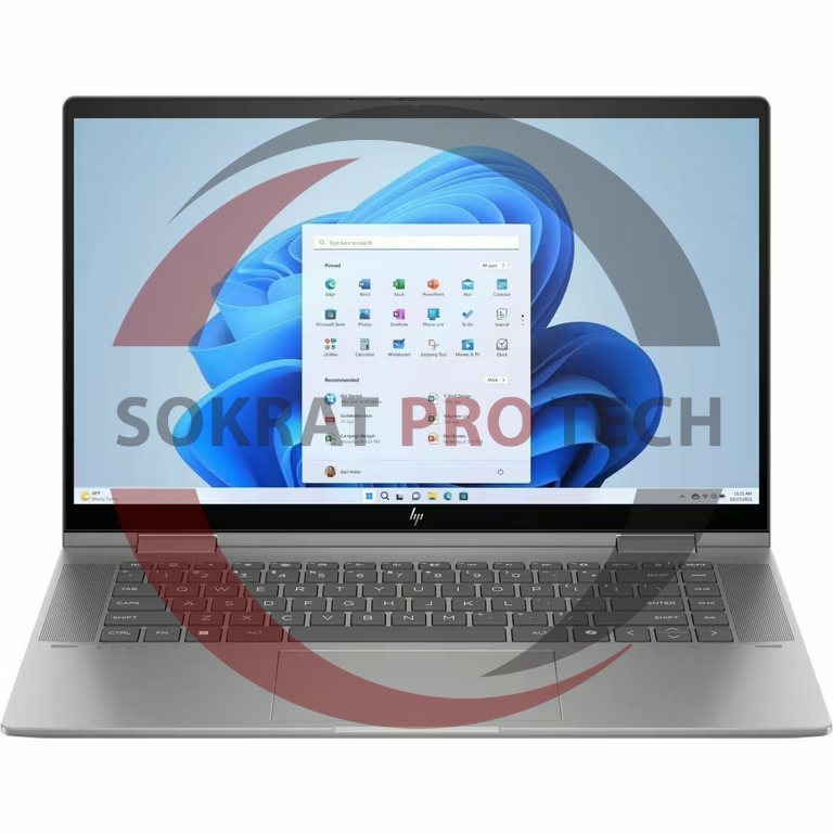HP Envy x360 15-FE1082WM 2 In 1 Laptop Intel Core Ultra 7 155U 512GB SSD 16GB Ram Intel Graphics 15.6" Inch FHD Touch Win.11 - Mineral silver