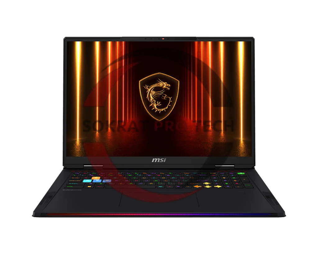 MSI Raider 18 HX AI A2XWJG Gaming Laptop Intel Core Ultra 9 285HX 2TB SSD 64GB Ram Nvidia GeForce RTX 5090 24GB 18” Inch UHD+ Win.11- Black