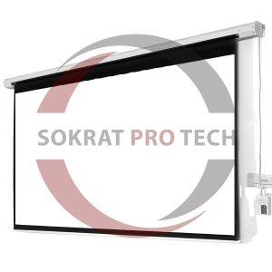 Motorized Projection Screen Electric Roll Up Projector Screen With Remote 600 x 450 cm