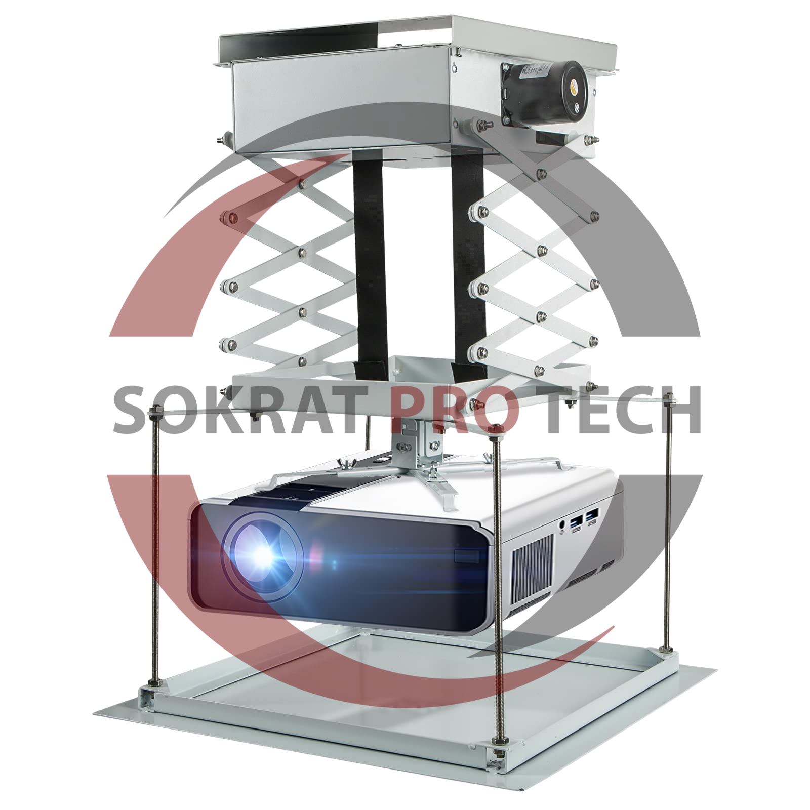 Stand Motorized Projector Lift for Ceiling Mounting Solution